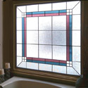 Bathroom Stained Glass Colored Window - BSG 13