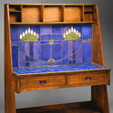 Charles Rennie Mackintosh Stained Glass Desk