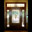 Contemporary Stained Glass Entryway
