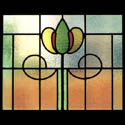 Mackintosh Antique Stained Glass Flowers