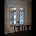 Interior Celtic Stained Glass Doors