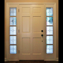 Stained & Leaded Glass Entryway Doors San Antonio Texas