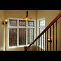 Transom Stained Glass Privacy Windows