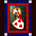 Traditional Family Crest Stained Glass