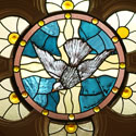 Religious Stained Glass Dove