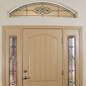 Laredo Stained Glass Entryway Transom & Sidelight