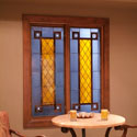 Colorado Springs Custom Window Well Stained Glass