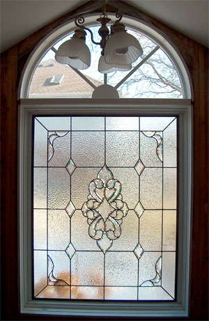 Bathroom Stained Glass Illinois After