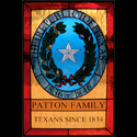 Stained Glass Family Crests Texas