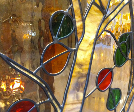 Stained Glass Tree Leaves