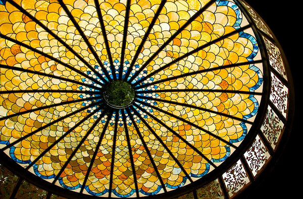 Oregon Stained Glass Ceiling