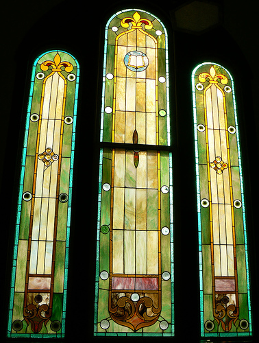 Misson Style Stained Glass
