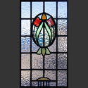 Antique Stained Glass Tulips