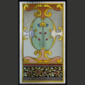Painted Abstract Stained Glass Design