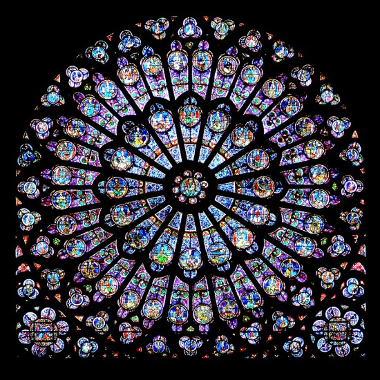 north rose stained glass notre dame