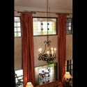 Living Room Stained Glass Transom Windows