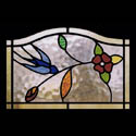 Antique Stained Glass Bird