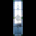 Celtic Stained Glass Green Sidelight