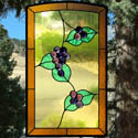 Grape Stained Glass Panel