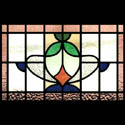 Laredo Antique Stained Glass Panel