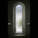 Arched Clear Glass Church Window