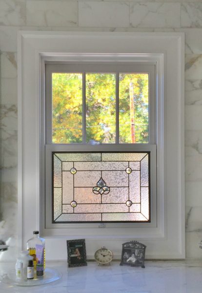 kitchen privacy stained glass