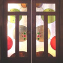 Retail Stained Glass Doors