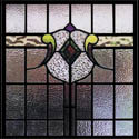 Antique Imported Stained Glass Family Crests
