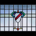 Antique Family Crest Stained Glass Designs