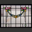 Antique Stained Glass Flowers 
