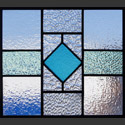 Antique Stained Glass Geometric Patterns