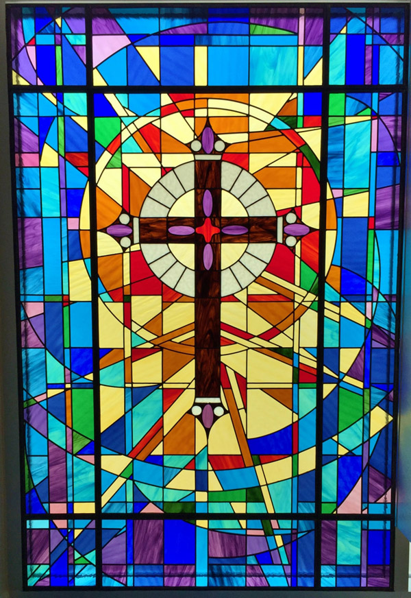 stained glass window midland church