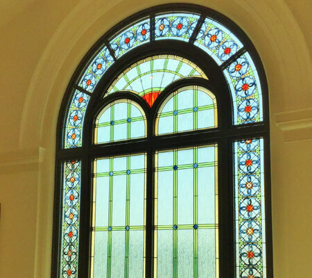 modern church stained glass kansas city