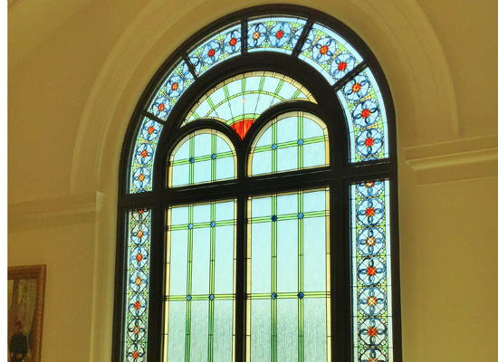 modern church stained glass kansas city
