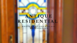 antique residential houston stained glass restoration