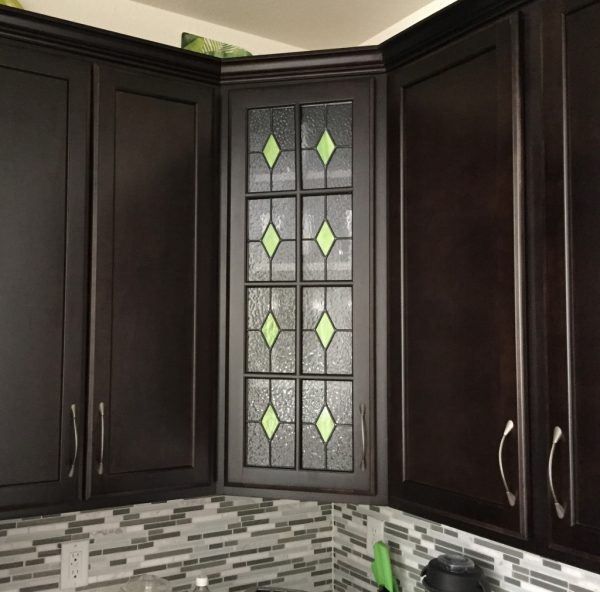 cabinet door stained glass austin