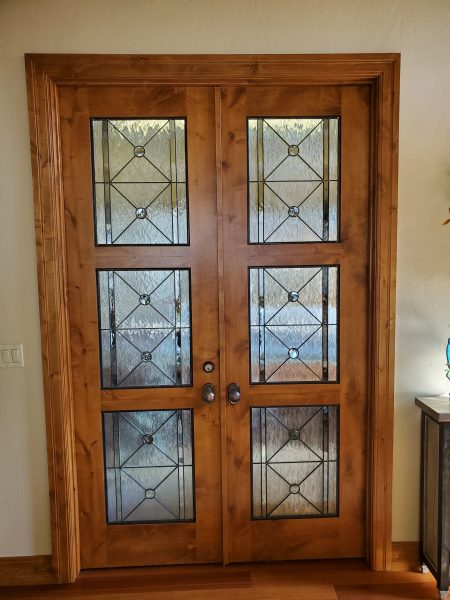 wood interior doors stained glass dallas