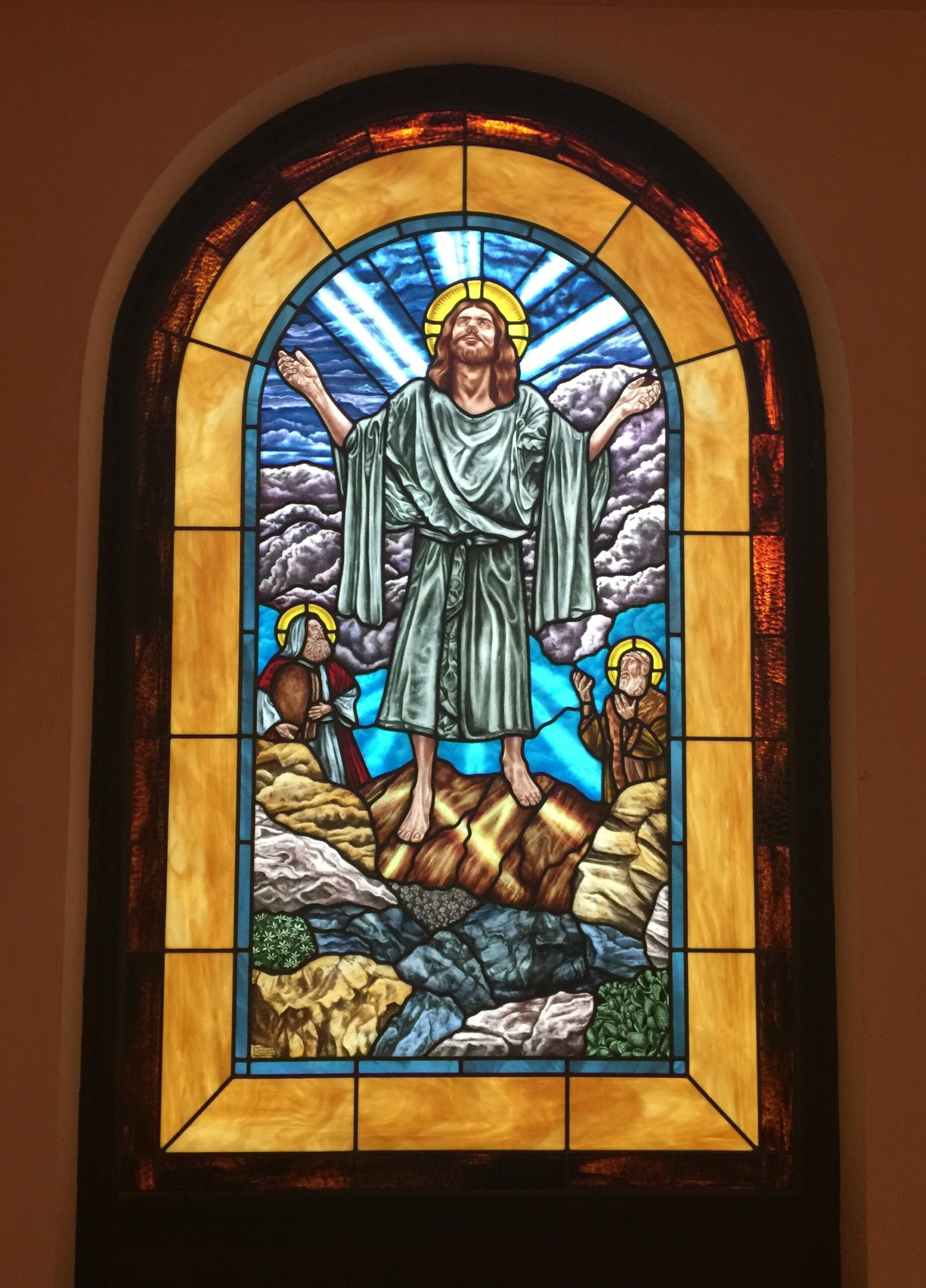 Stained-Glass-Luminous-Mysteries-Original-Artwork-4-The-Transfiguration